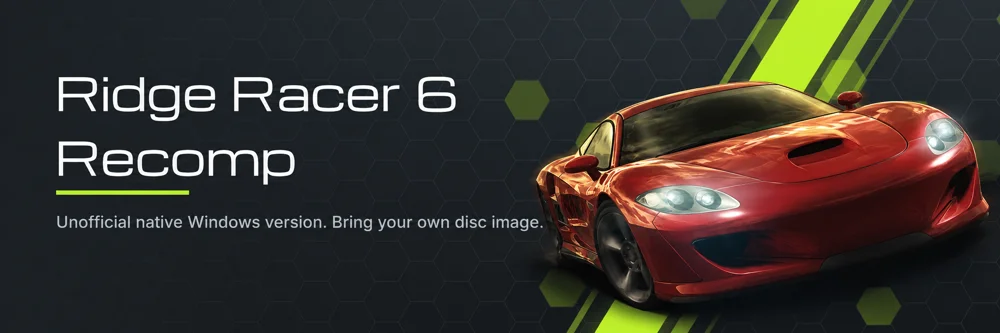 Ridge Racer 6 — RidgeRacer6-Recompilation
