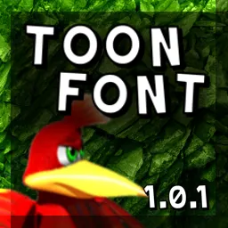 Preview published by umachines for Toon Font Minimod